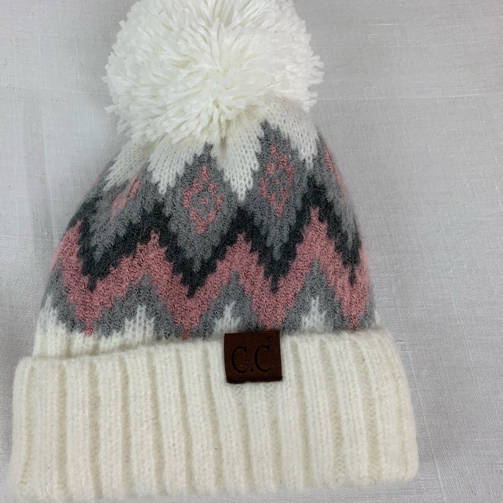 C. C. Winter Hat w/ Pom Pom - OS